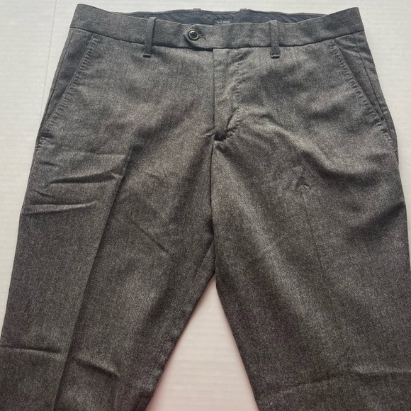 Gap Men’s Tailored Slim Fit Tweed Taupe Wool Blend Dress Pants Trousers 33 x 30 - Picture 4 of 16